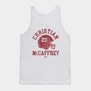 Christian McCaffrey San Francisco Helmet Font Tank Top